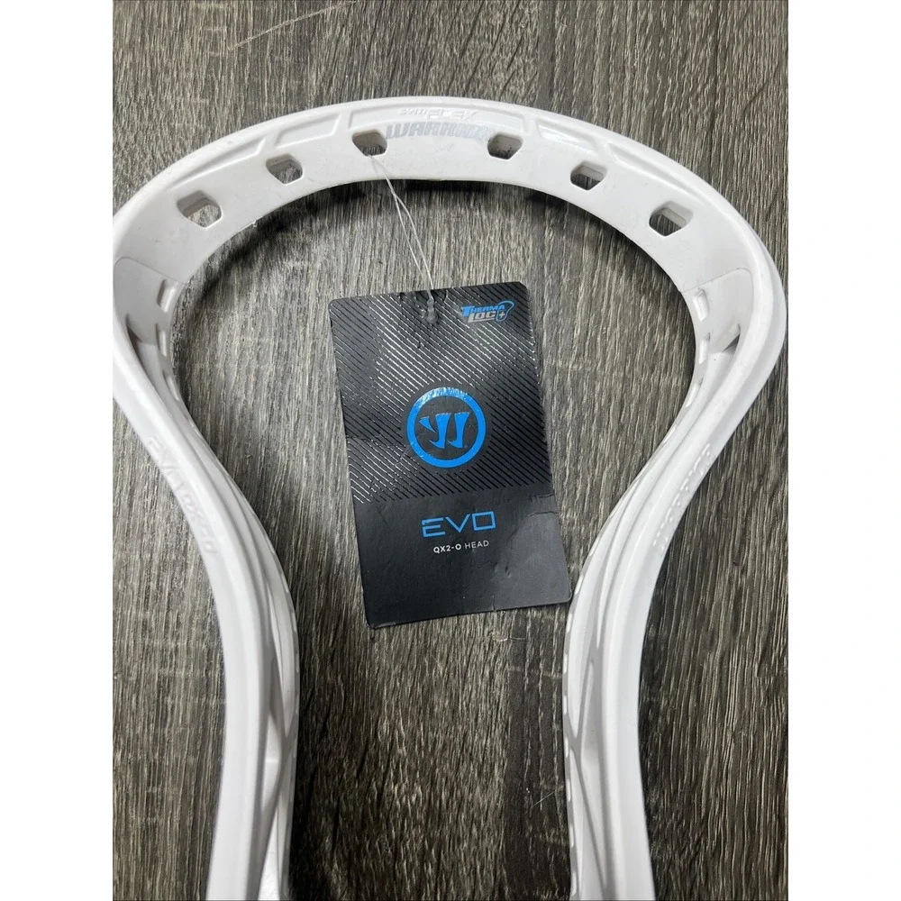 New! Warrior EVO QX2-O Unstrung Offense Lacrosse Head White Plastic NWT